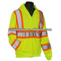 Hi Vis long sleeve reflective sweatshirts with hat